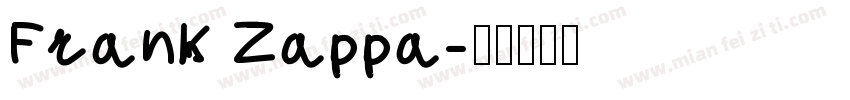 Frank Zappa字体转换